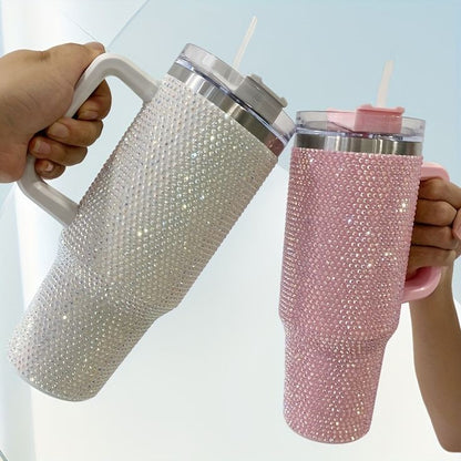 Stainless Steel Rhinestone Tumbler