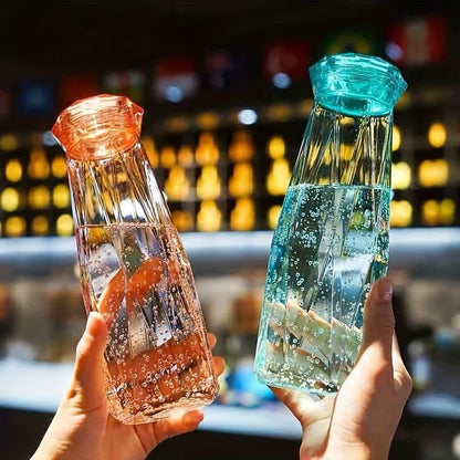 Diamond Glass Water Bottle