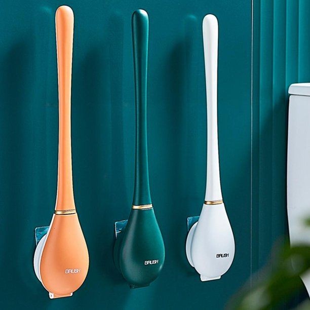 Soft Silicone Toilet Brushes With Hanging Holder