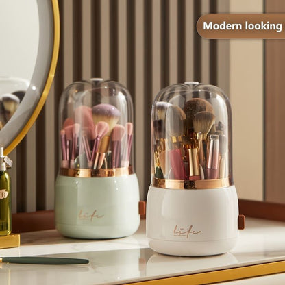 Luxury Rotating Makeup Brush Organizer