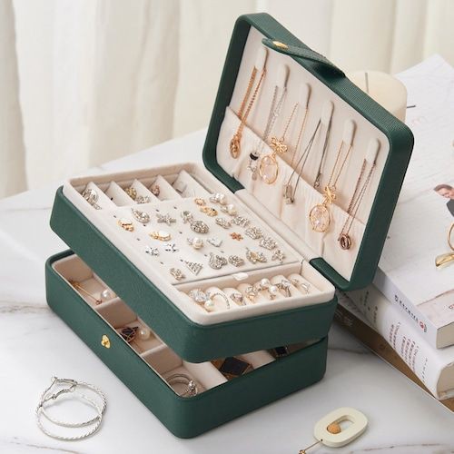 Portable Large Capacity Jewelry Box (Pu Leather)