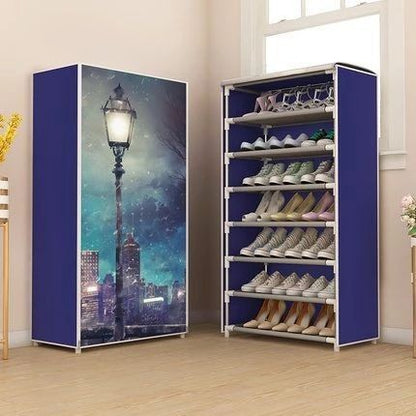 7 Layers Printed Shoes Rack