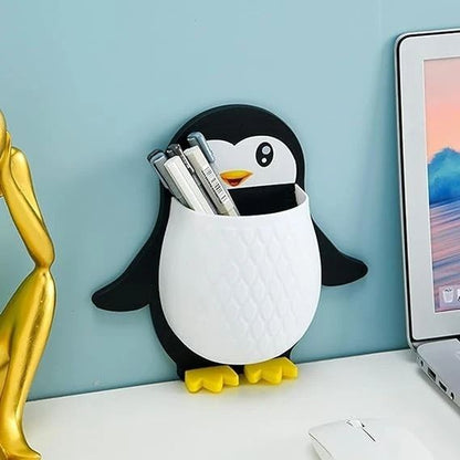 Cute Penguin Storage Holder Wall Mounted