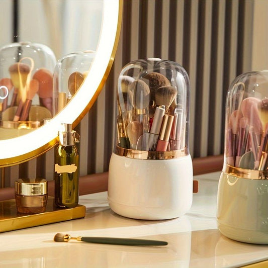 Luxury Rotating Makeup Brush Organizer