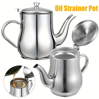 Stainless Steel Oil Strainer Pot