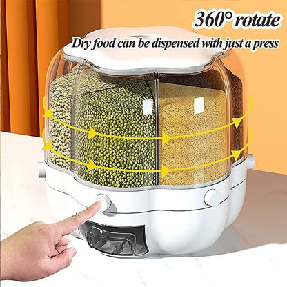 360° Rotating Grain And Cereal Dispenser