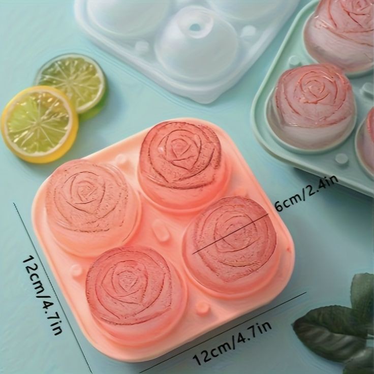 3D Rose Silicone Ice Cube Tray