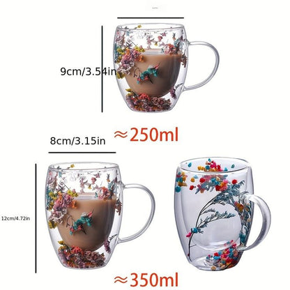 Double Wall Trendy Glass Mug