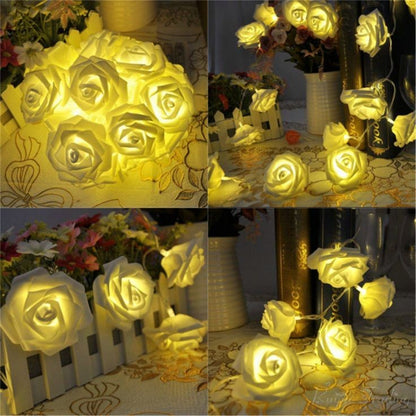 Rose Flower Lights 20 Led