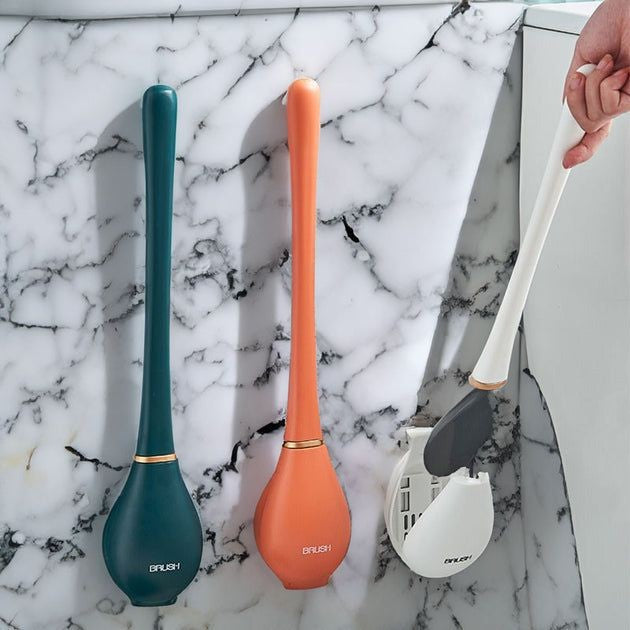 Soft Silicone Toilet Brushes With Hanging Holder