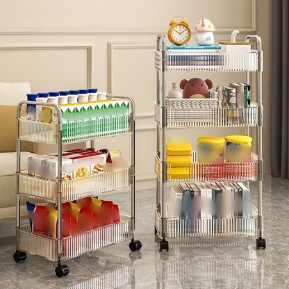 Clear acrylic smart trolley