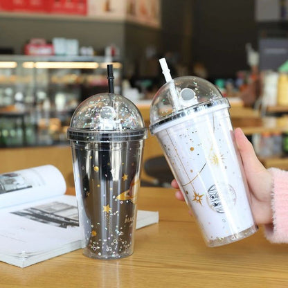 Astronaut Double Layer Starry Sky Printed Tumblers