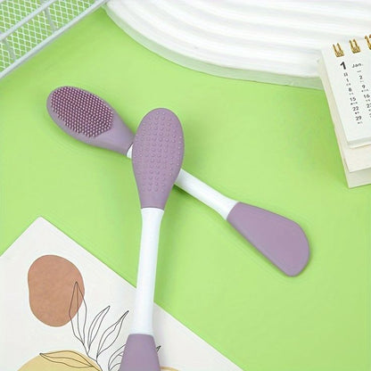 Double Head Silicone Facial Mask Brush