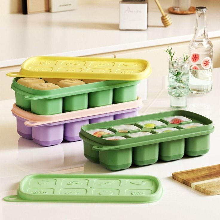 Silicone Ice Cube Tray With Lid