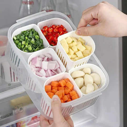 6 Pcs Detachable Food Storage Container