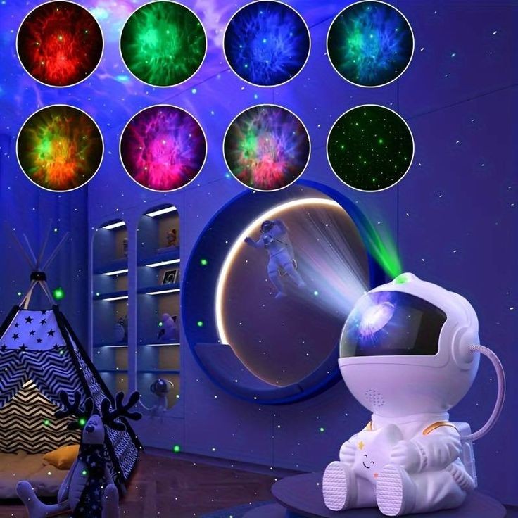 Galaxy Night Light Astronaut Lamp