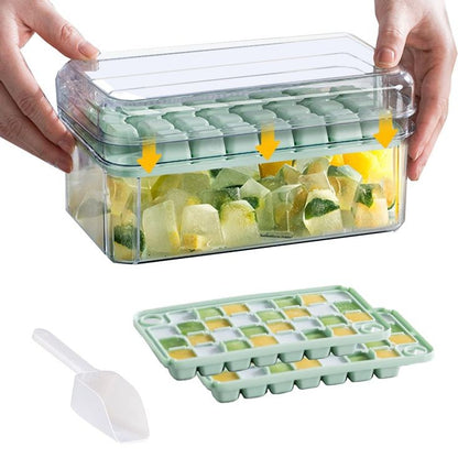 Ice Cube Tray With Lid And Bin