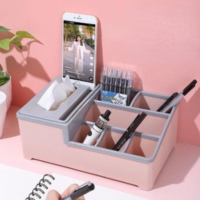 Multifunctional Desktop Tissue Storage Box