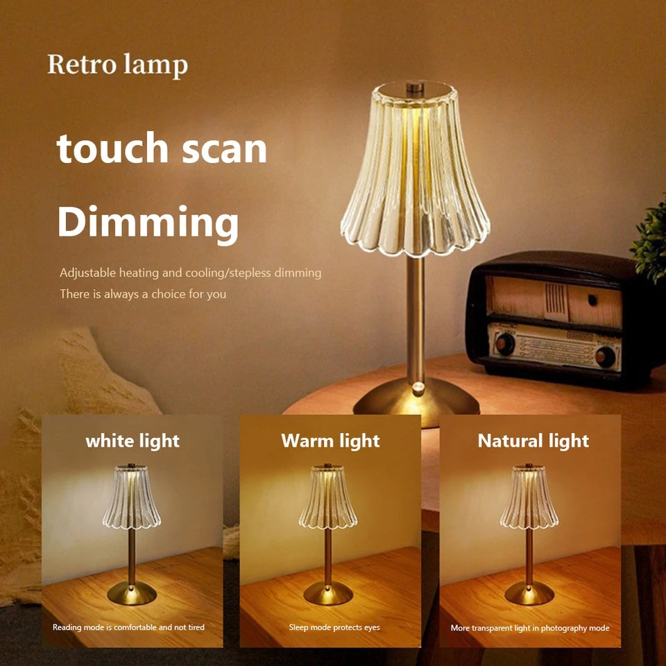 LED Crystal Diamond Table Lamp