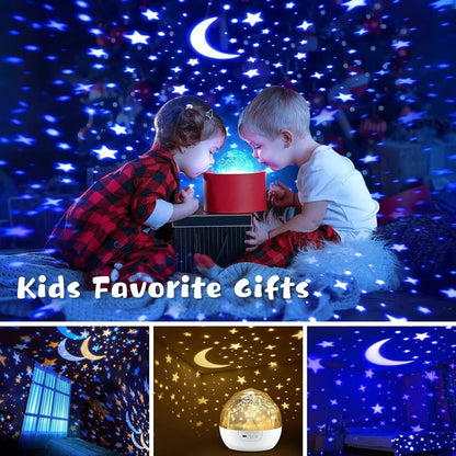 360° Rotating Solar System Projector Night Light for Kids with 5 Films