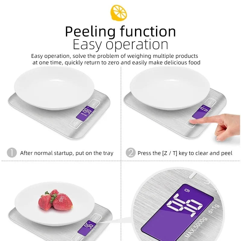 Rechargeable Stainless Steel Weight Scale