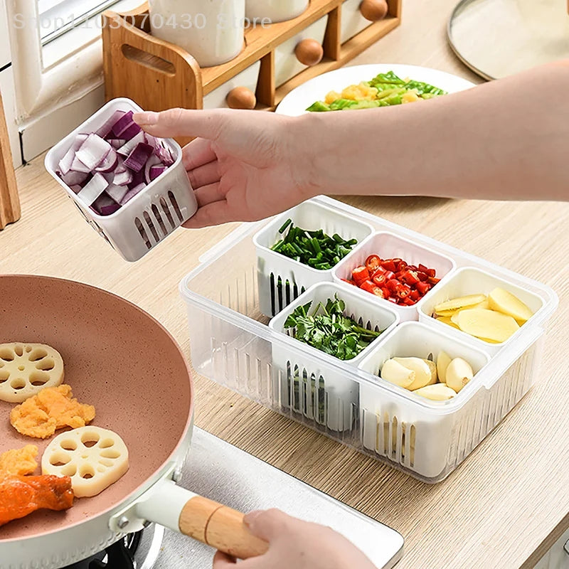 6 Pcs Detachable Food Storage Container