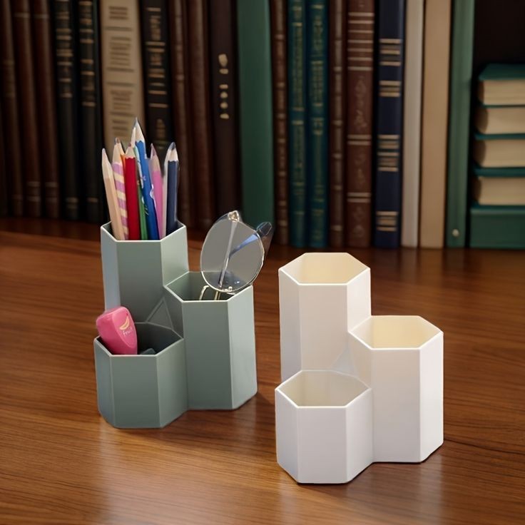 Hexagon Shape Pen & Desk Organizer