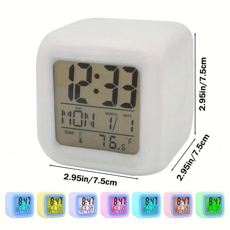 Colour Changing LED Digital Alarm Clock