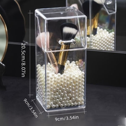 Acrylic Pearls Makeup Brush Holder