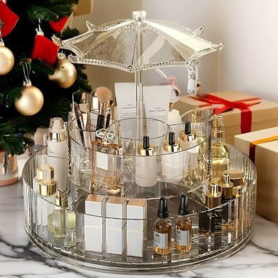 Rotatable Umbrella Cosmetics Organizer