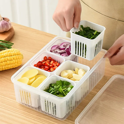 6 Pcs Detachable Food Storage Container