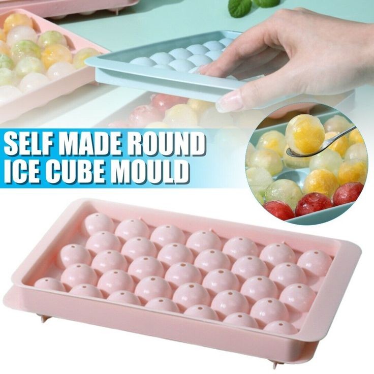 Round Ice Cube Tray With Lid