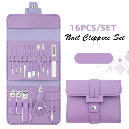 16pcs Nail Care Tool Set