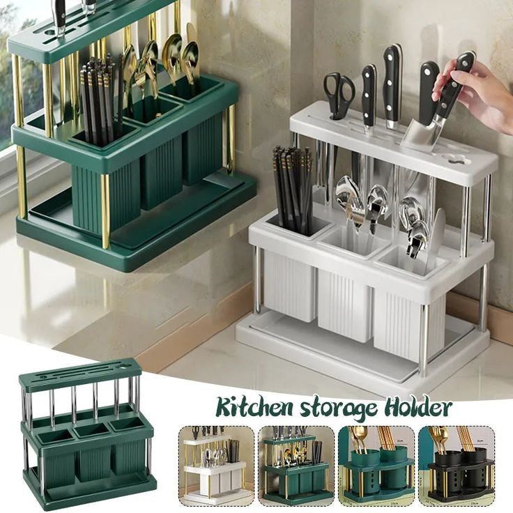 Utensil Drying Rack Detachable Cutlery Holder