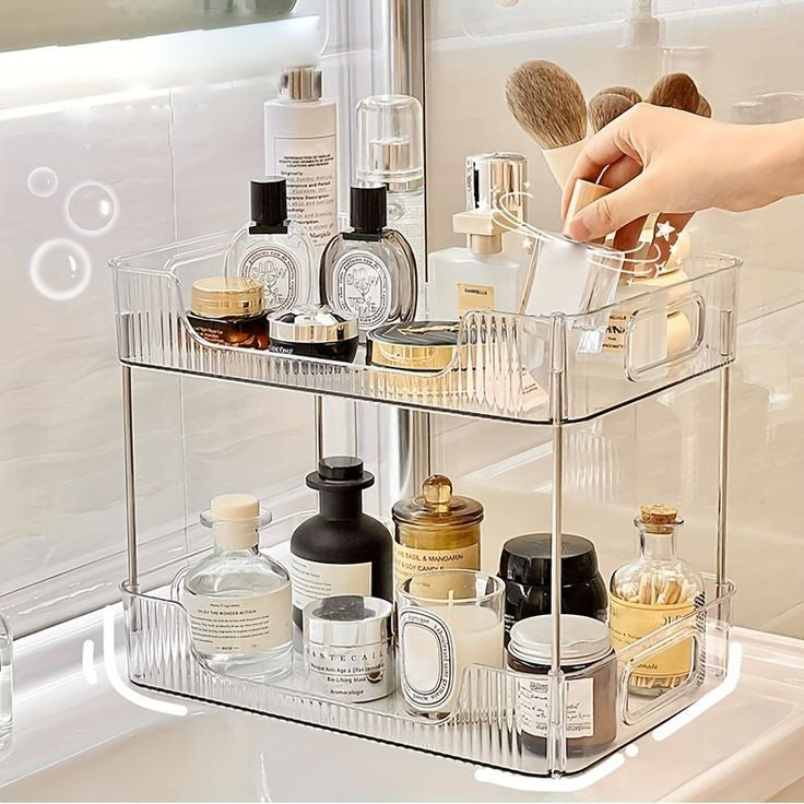 2-Tier Makeup Desk Organizer