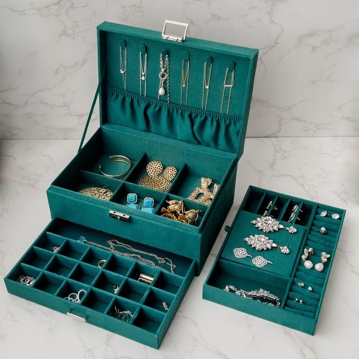 3 Layes Flannel Jewelry Box