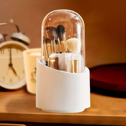 Covered Rotating Round Brush Holder