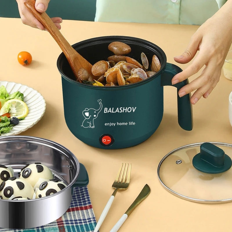 JUBAKE Electric Nonstick Hot Pot Cooker And Steamer