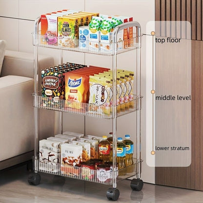 Clear acrylic smart trolley