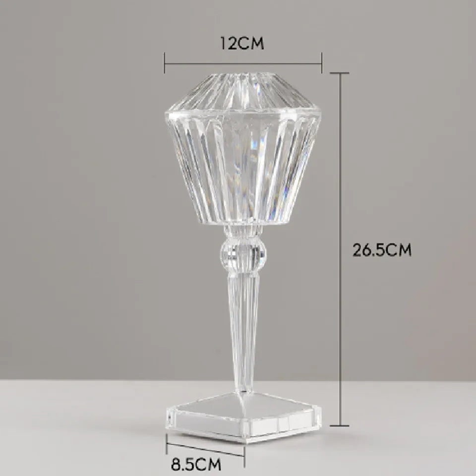 Crystal Rose Diamond Table Lamp