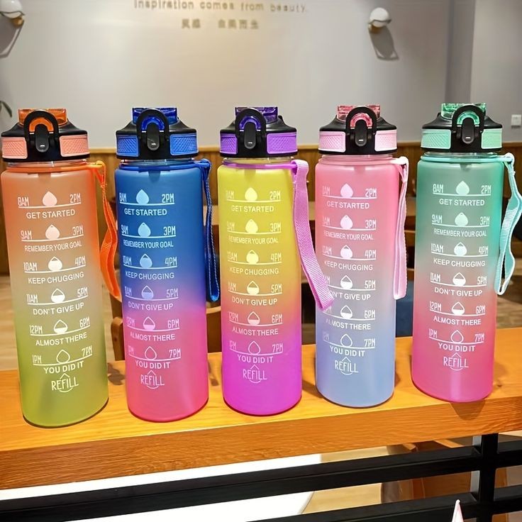 Large Capacity Gradient Water Bottle