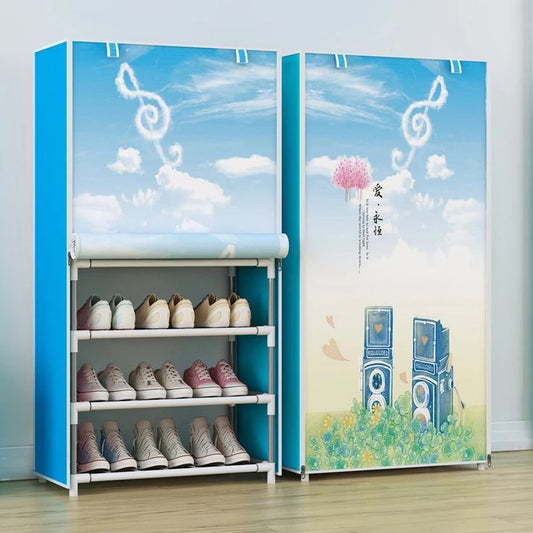 7 Layers Printed Shoes Rack