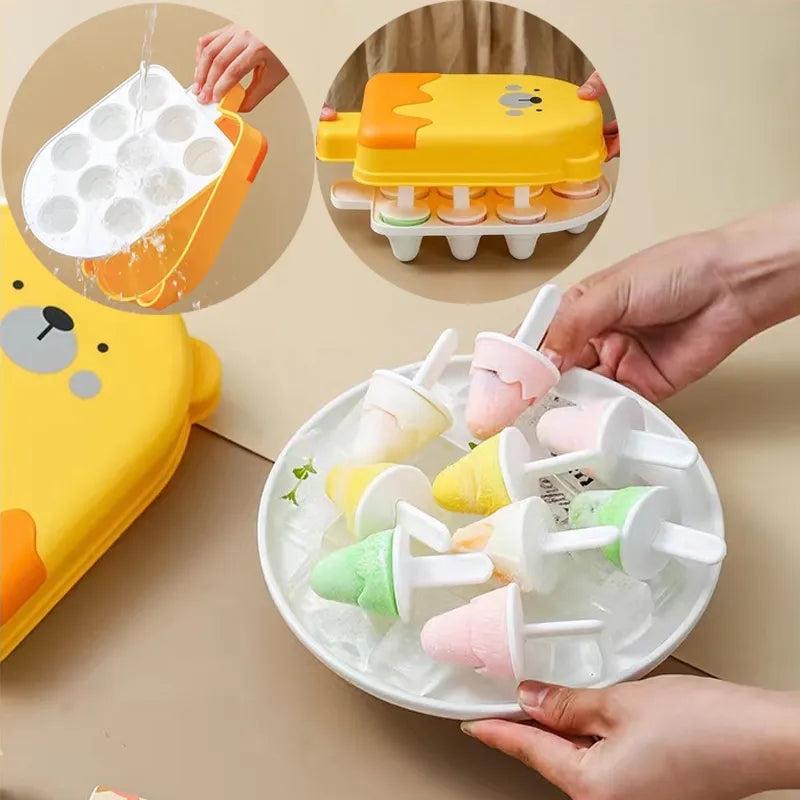 Bear Ice Cream Mold With Popsicle Maker