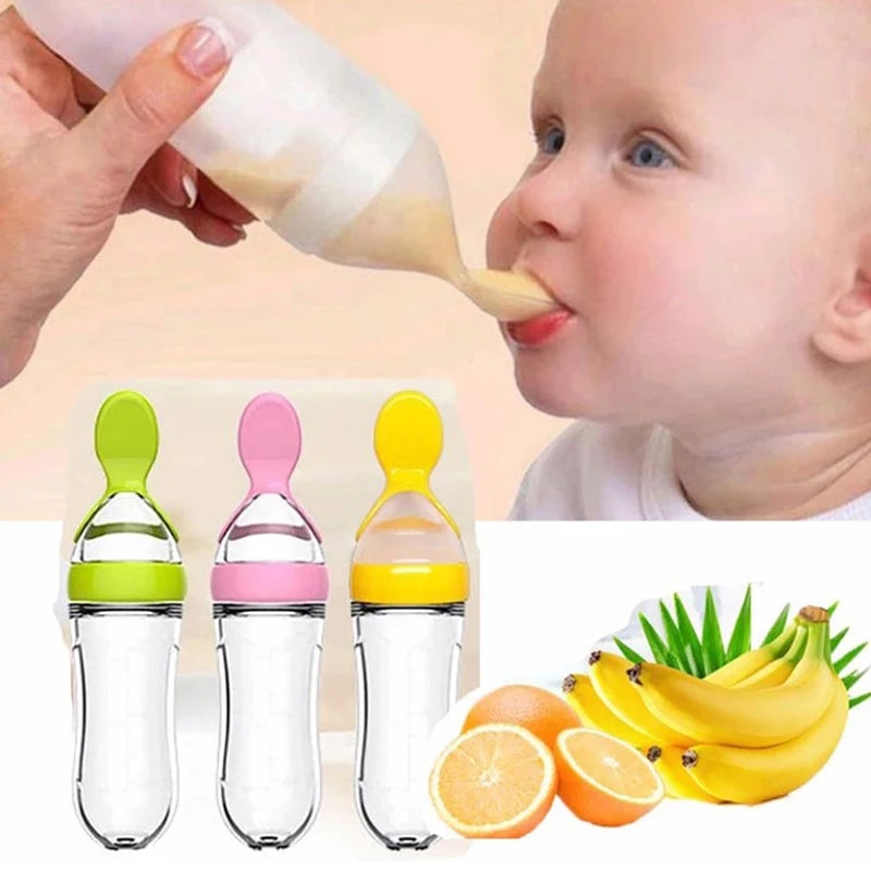 Silicone Spoon Feeder Bottle