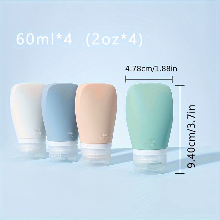 Lotion And Shampoo Silicone Travel Bottle