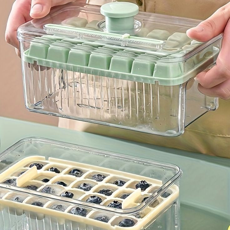 Ice Cube Tray With Lid And Bin