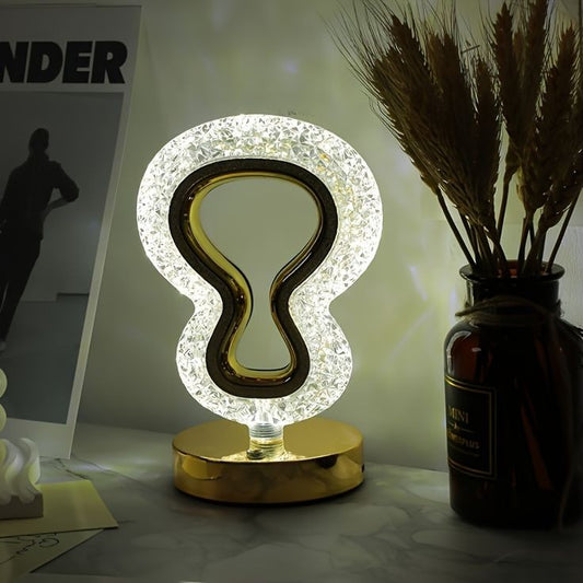 LED Rechargeable Crystal Table Lamp