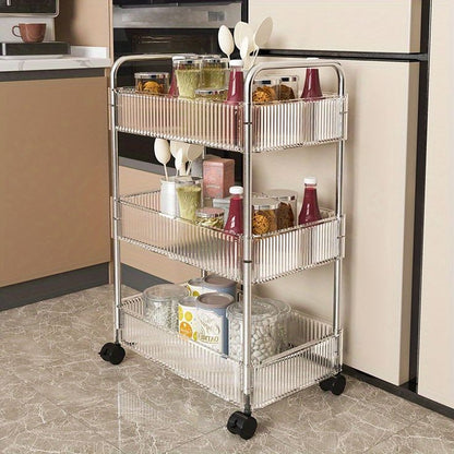 Clear acrylic smart trolley