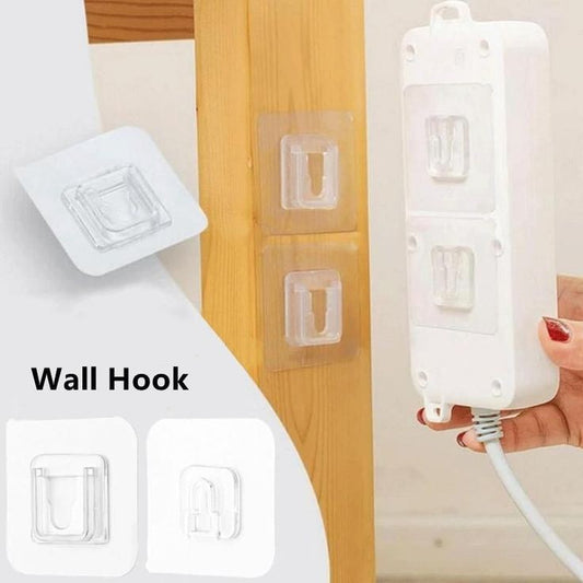 Double Sided Adhesive Wall Hooks (10 pcs pack)