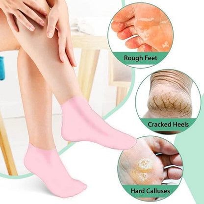 Silicone Gel Moisturizing Socks